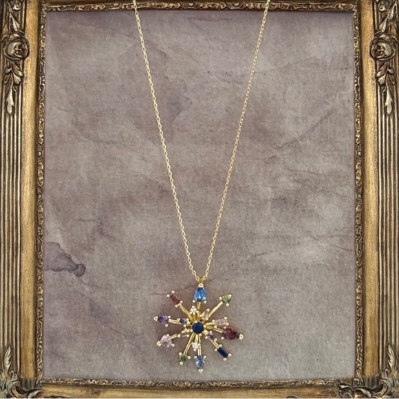 KATE SPADE • Firework Floral Pendant Necklace and Earrings Set - Picture 5 of 8